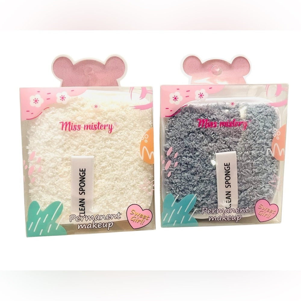 Reusable Makeup Remover Sponges | The Ultimate Facial Cleansing Pad - Grey/White
